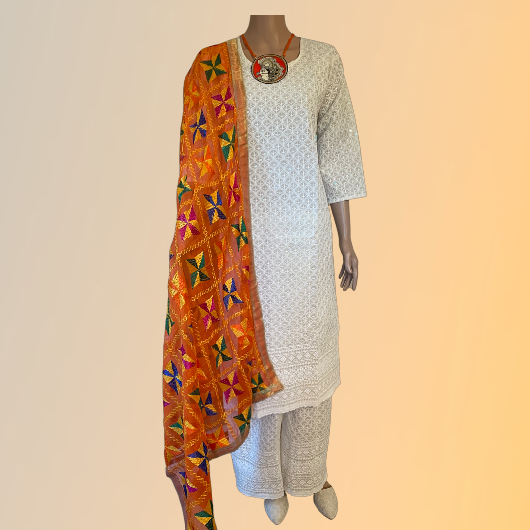 Phulkari best sale plazo suits