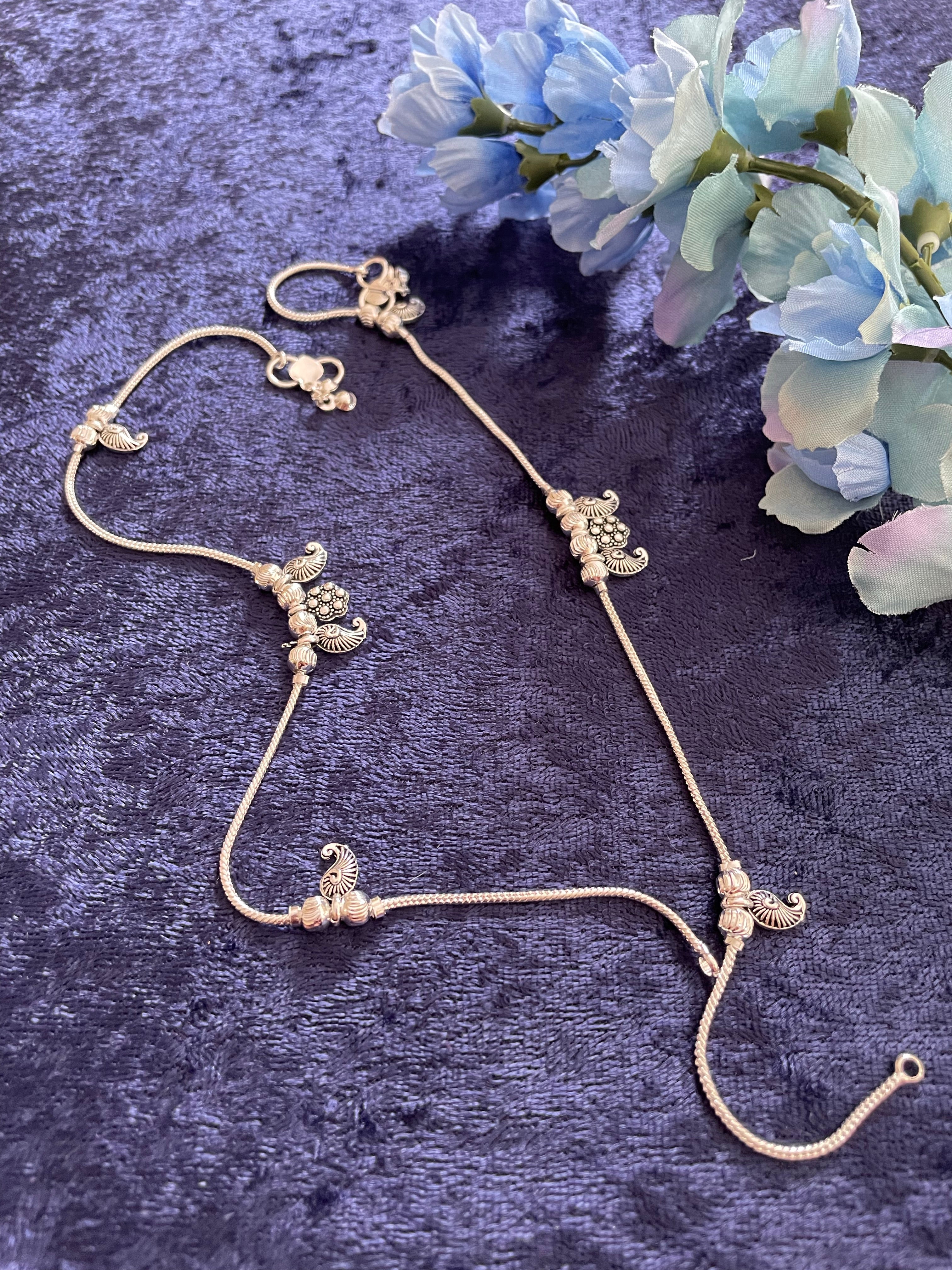Silver Tone Anklet