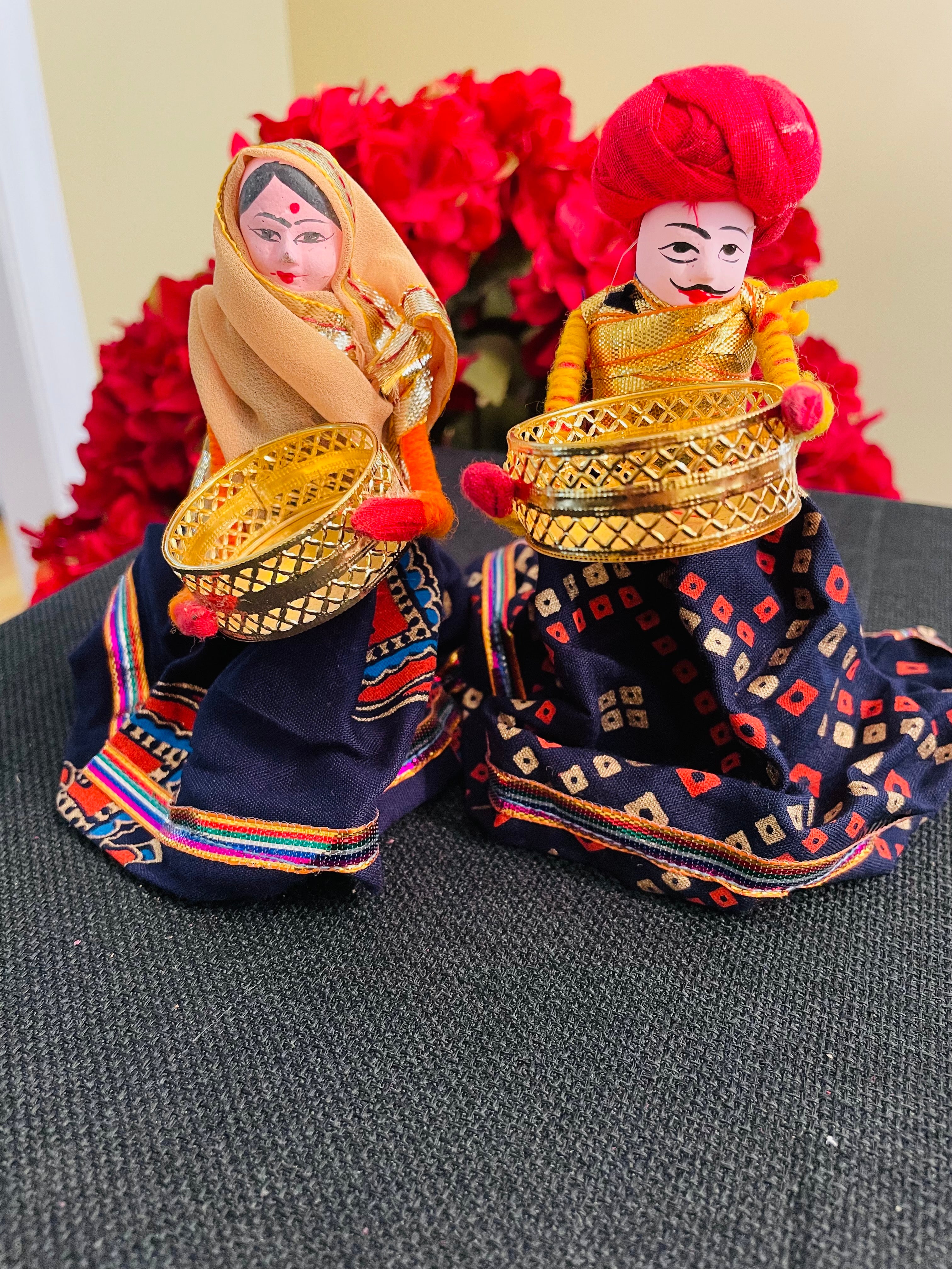 Handmade LED Candle Holder Set of 2