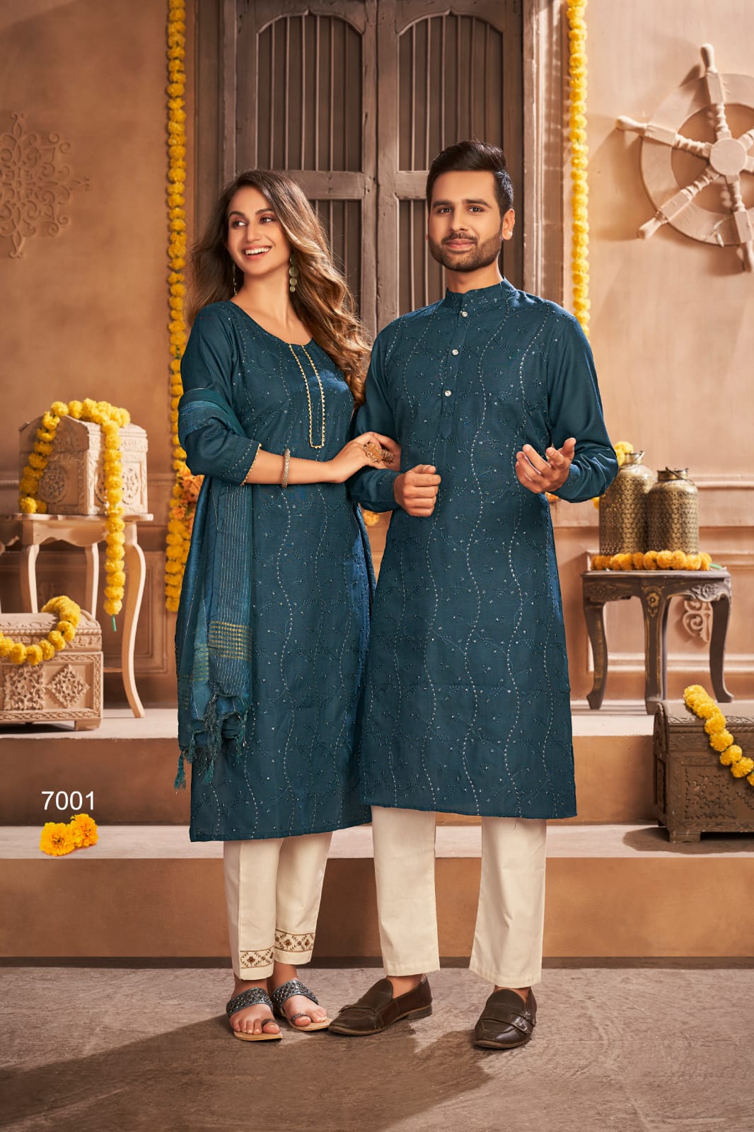 Find Couple kurta Kurti set by Maa Karni Fashion near me | Surat City,  Surat, Gujarat | Anar B2B Business App