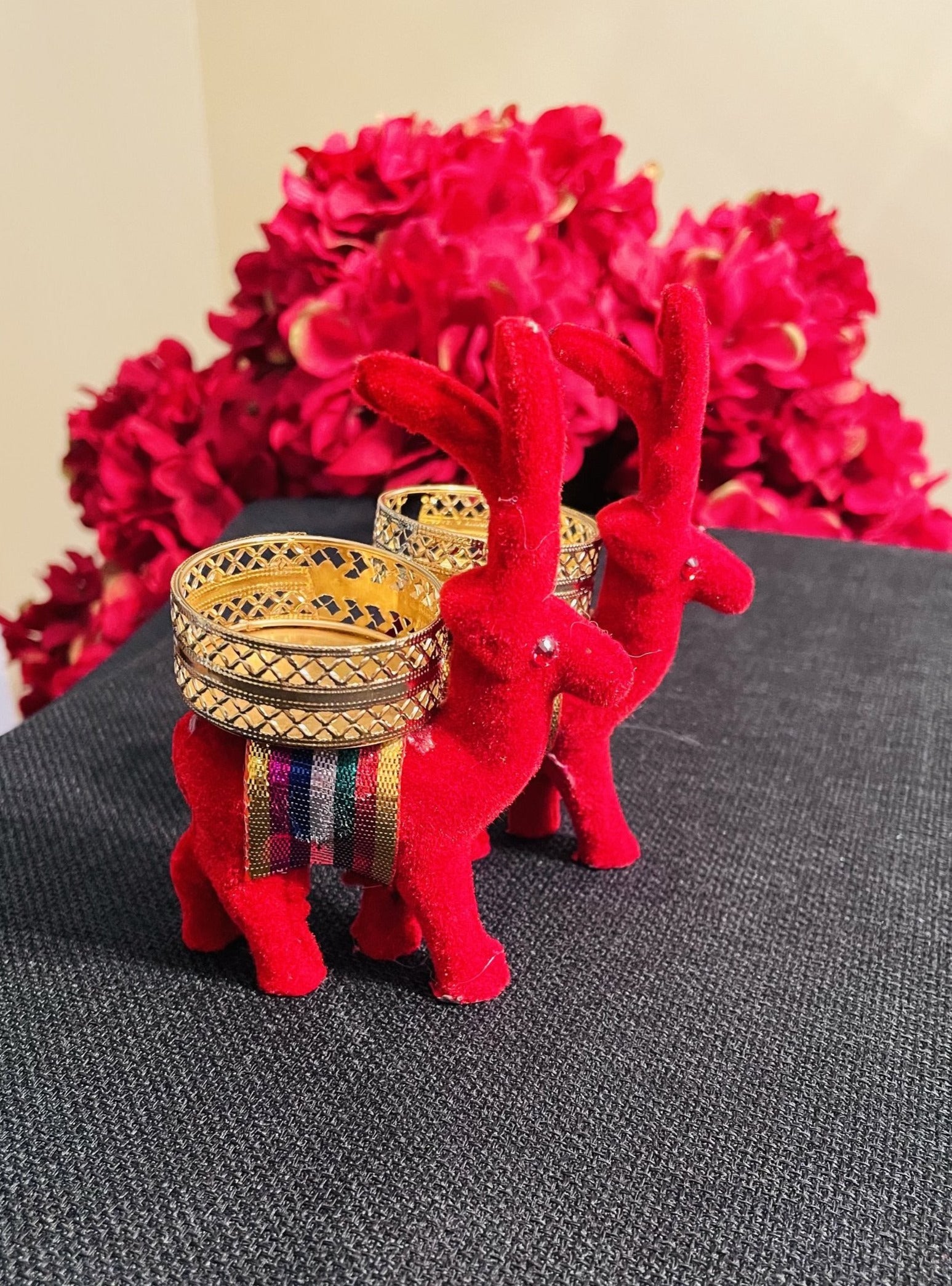 ReinDeer LED Candle Holder Set of 2